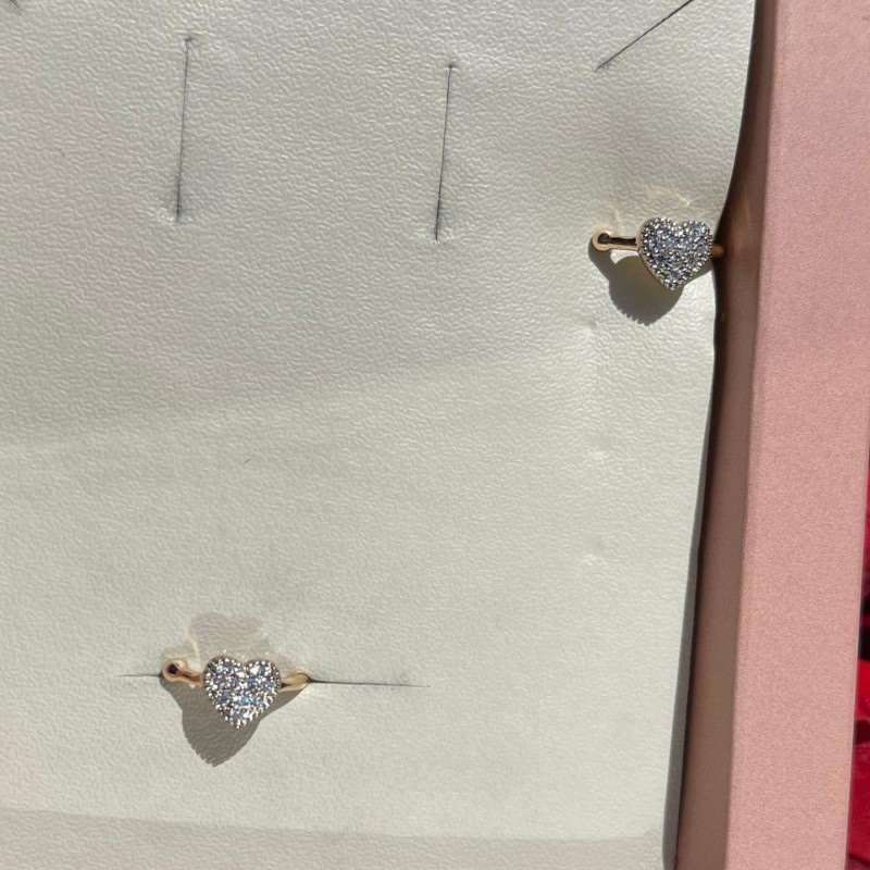 PIERCING FAKE CORAÇÃO NO BANHO OURO