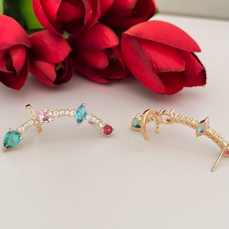 BRINCO EARCUFF COLORIDO