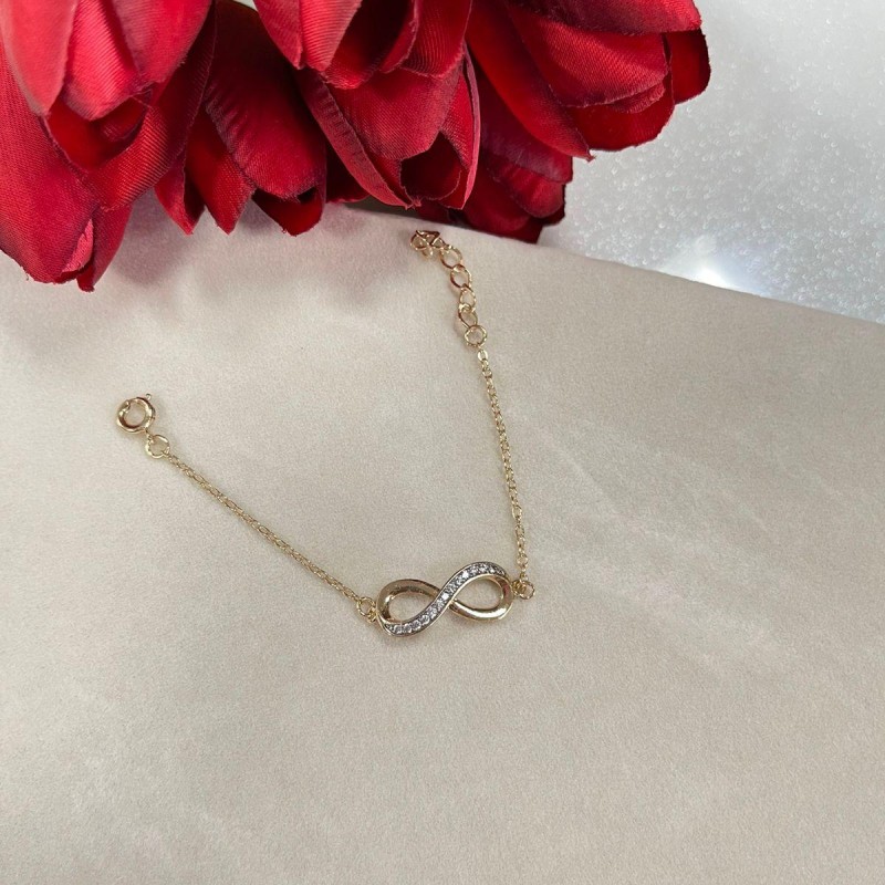 PULSEIRA TAMANHO INFANTIL COM PINGENTE INFINITO