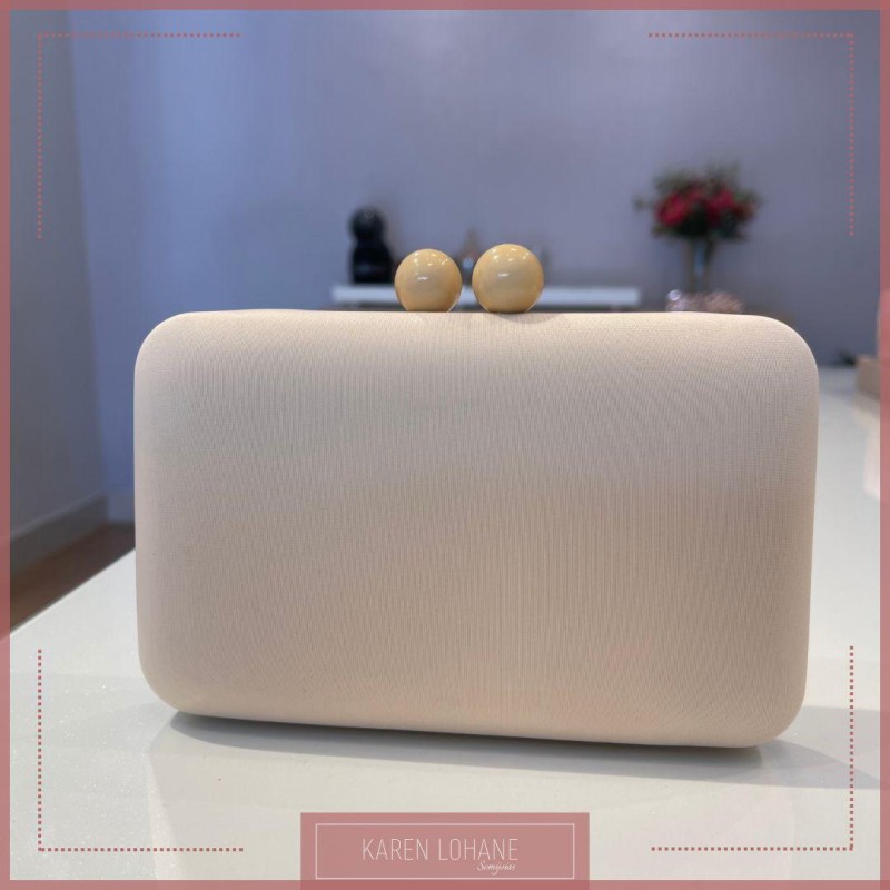 BOLSA CLUTCH BEGE