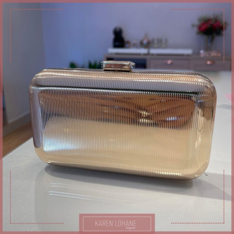 BOLSA CLUTCH DOURADA