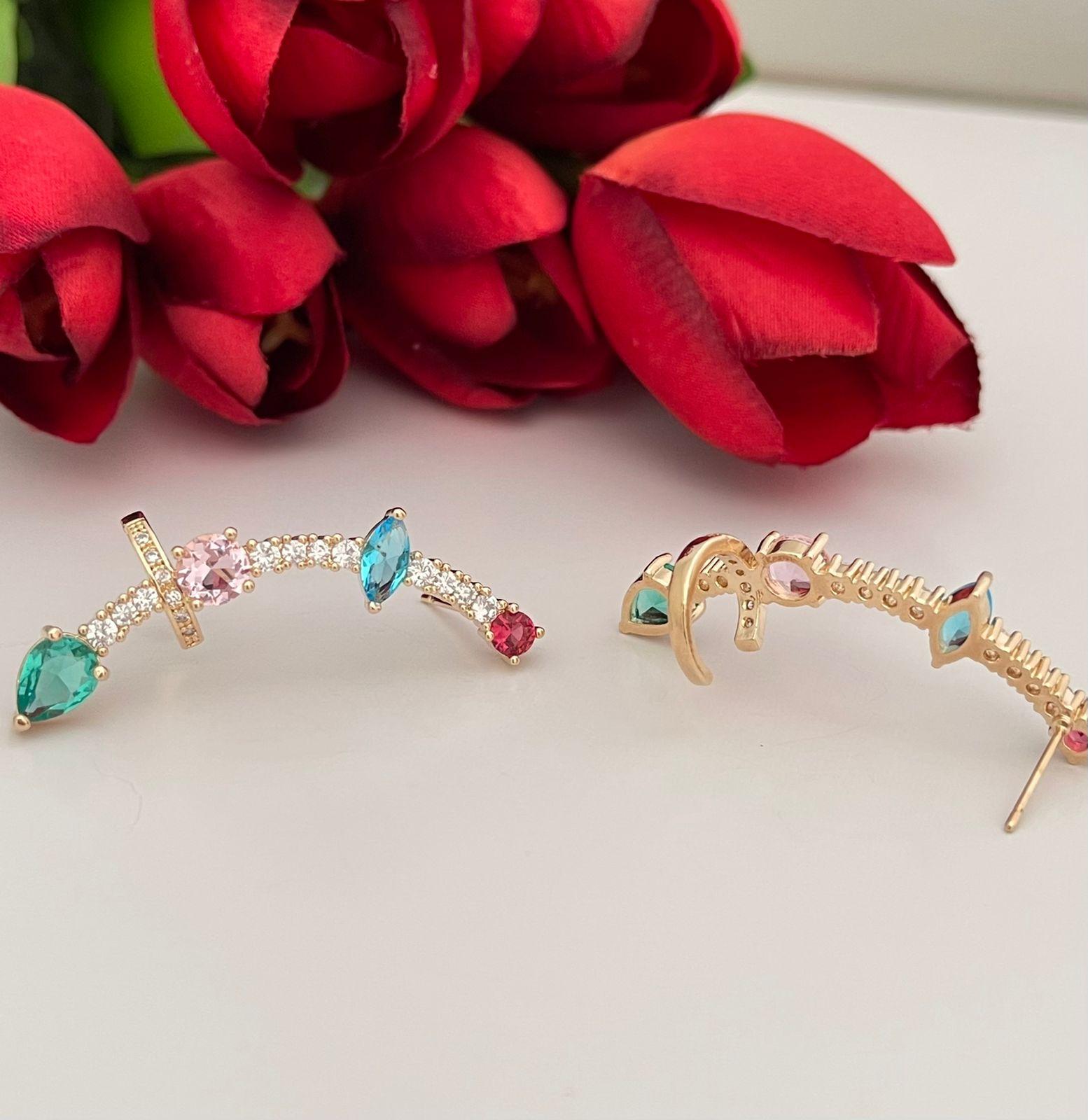BRINCO EARCUFF COLORIDO