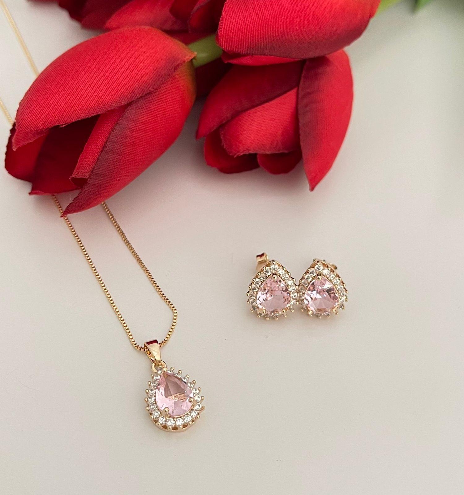 CONJUNTO GOTA ROSA