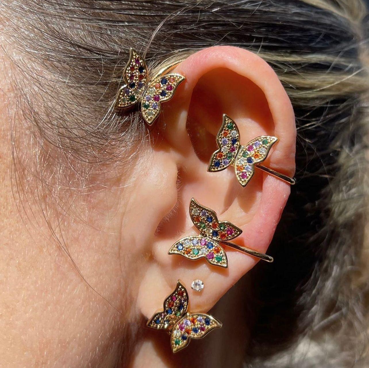 BRINCO EARCUFF BORBOLETA