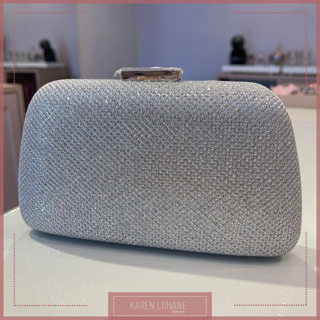 BOLSA CLUTCH COR PRATA