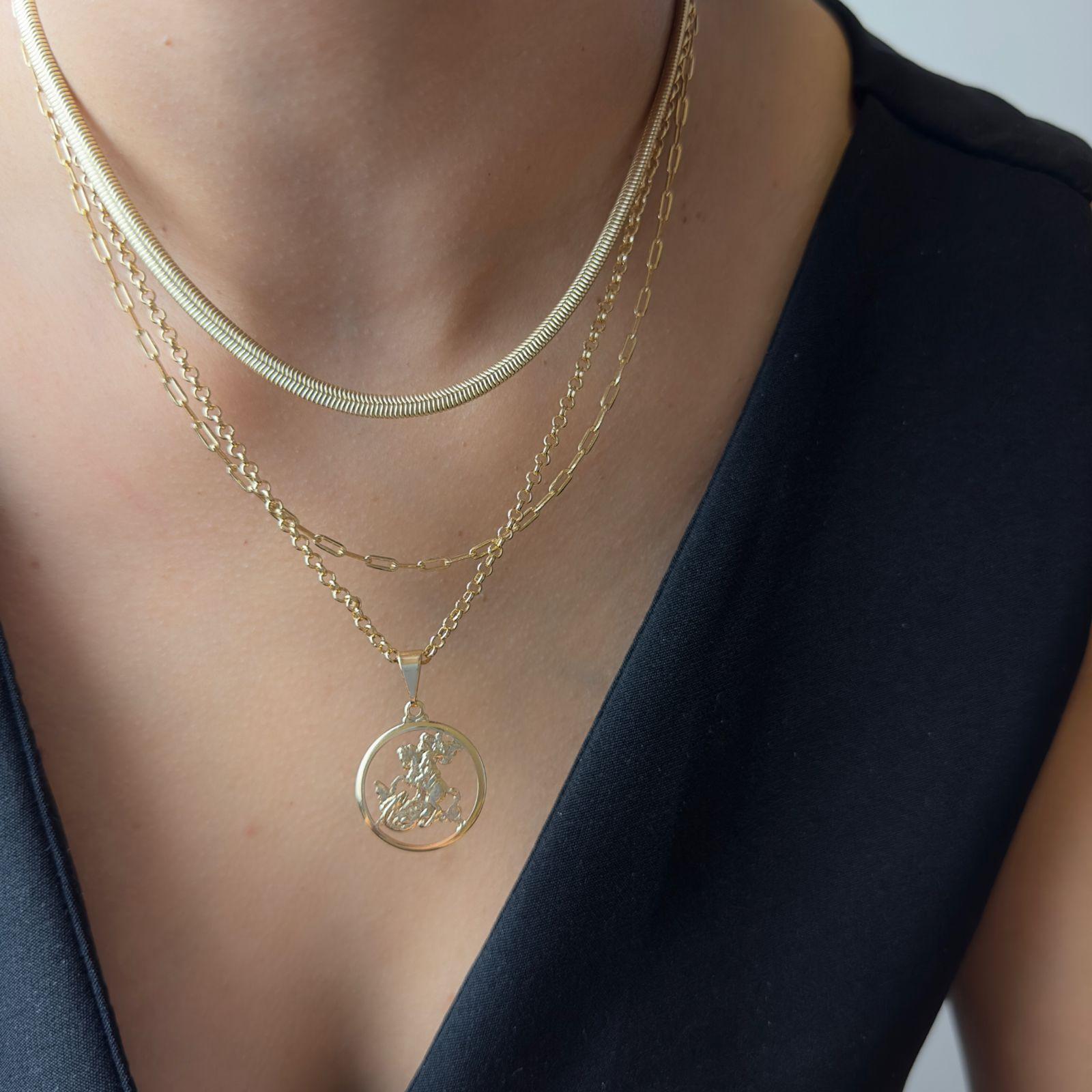 CHOKER CARTIER NO BANHO OURO