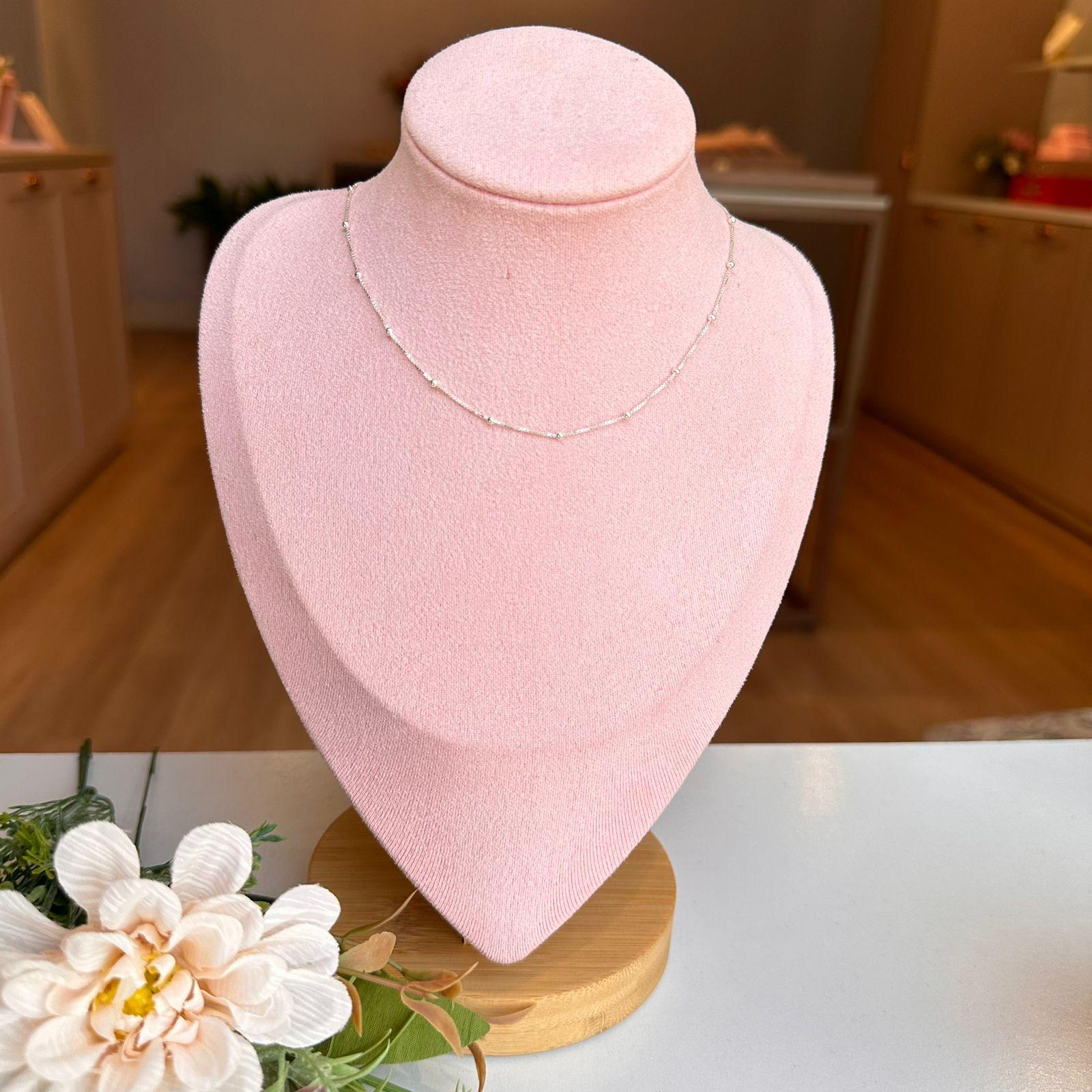 CHOKER VENEZIANA COM BOLINHAS