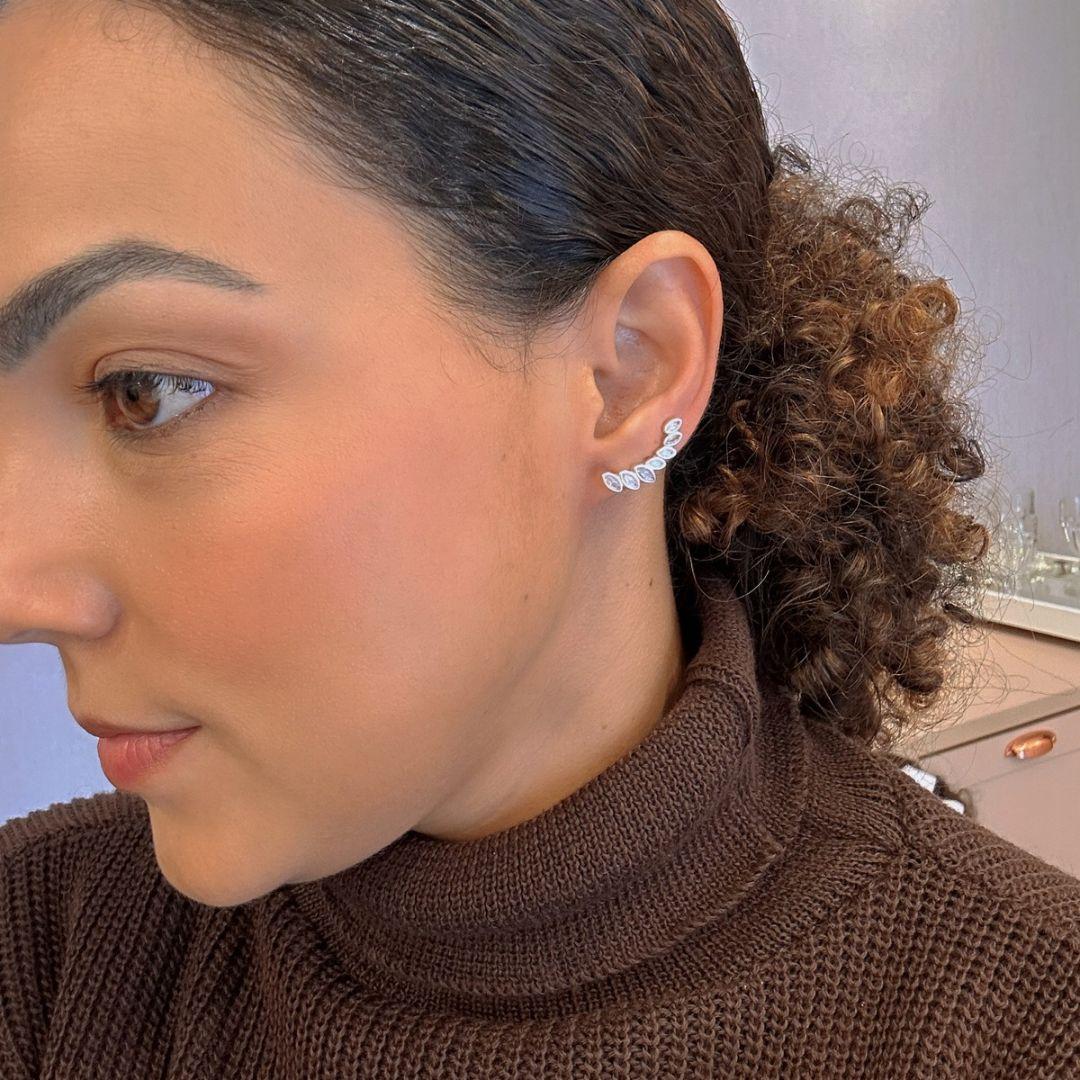 BRINCO EARCUFF NAVETES PRATA 925