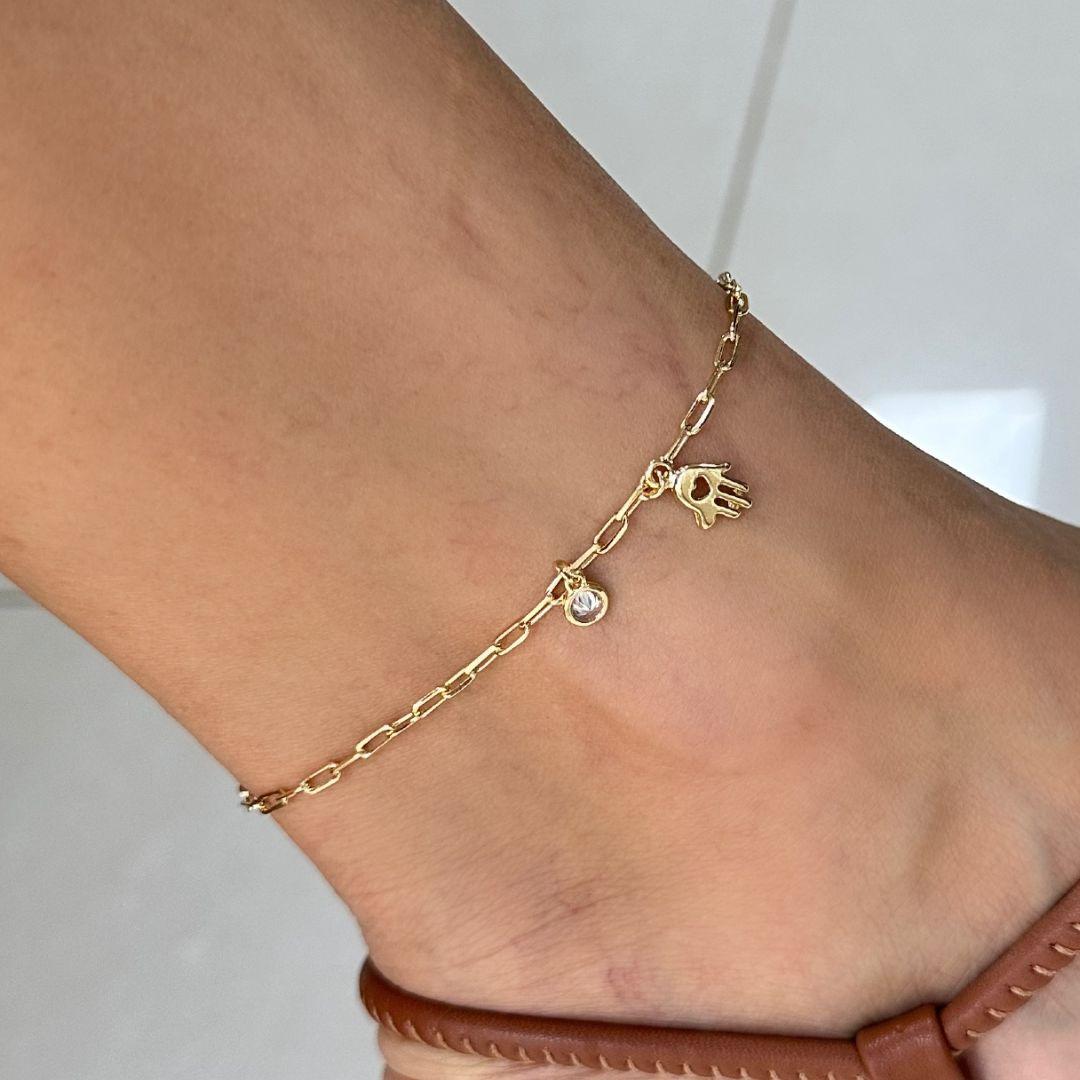 PULSEIRA ZIRCONIA MÃO DE FATIMA